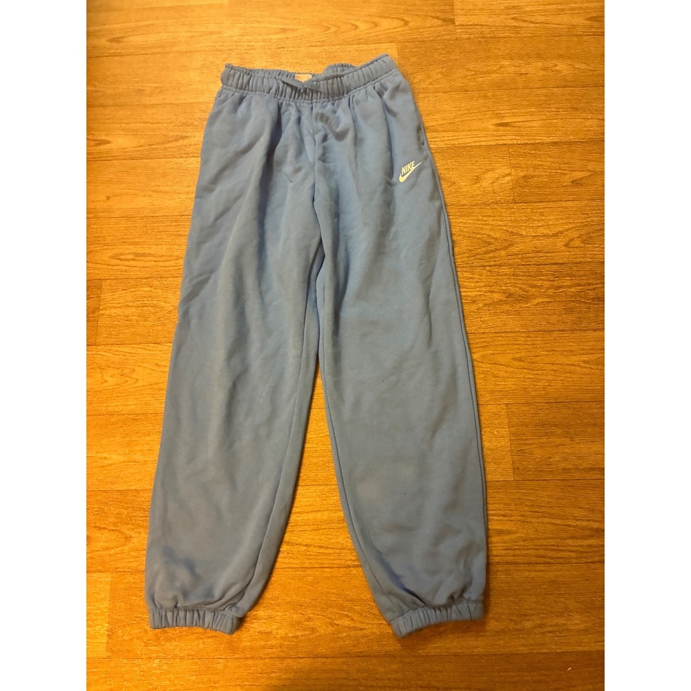 Nike Sportswear Oversized Fleece Sweatpants Light Blue Mens Small Joggers